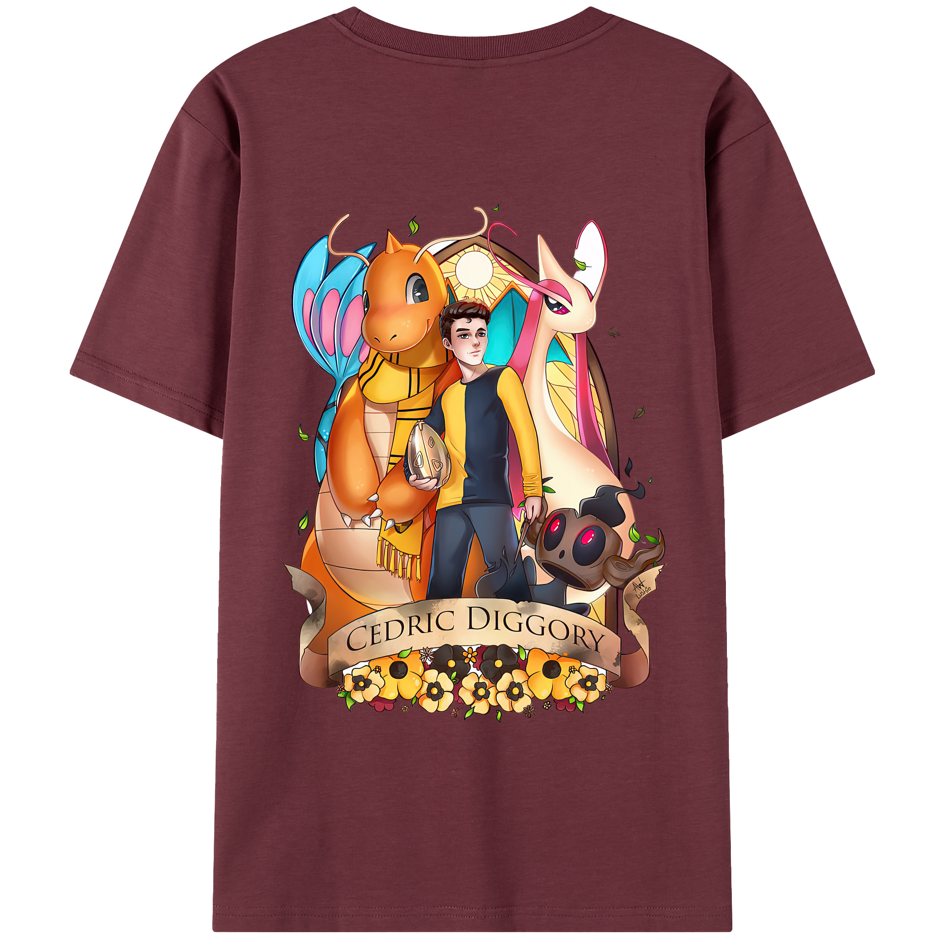（画像用） Harry Potter ハリー・ポッターシリーズ 綿100％半袖Tシャツ（背面プリント）